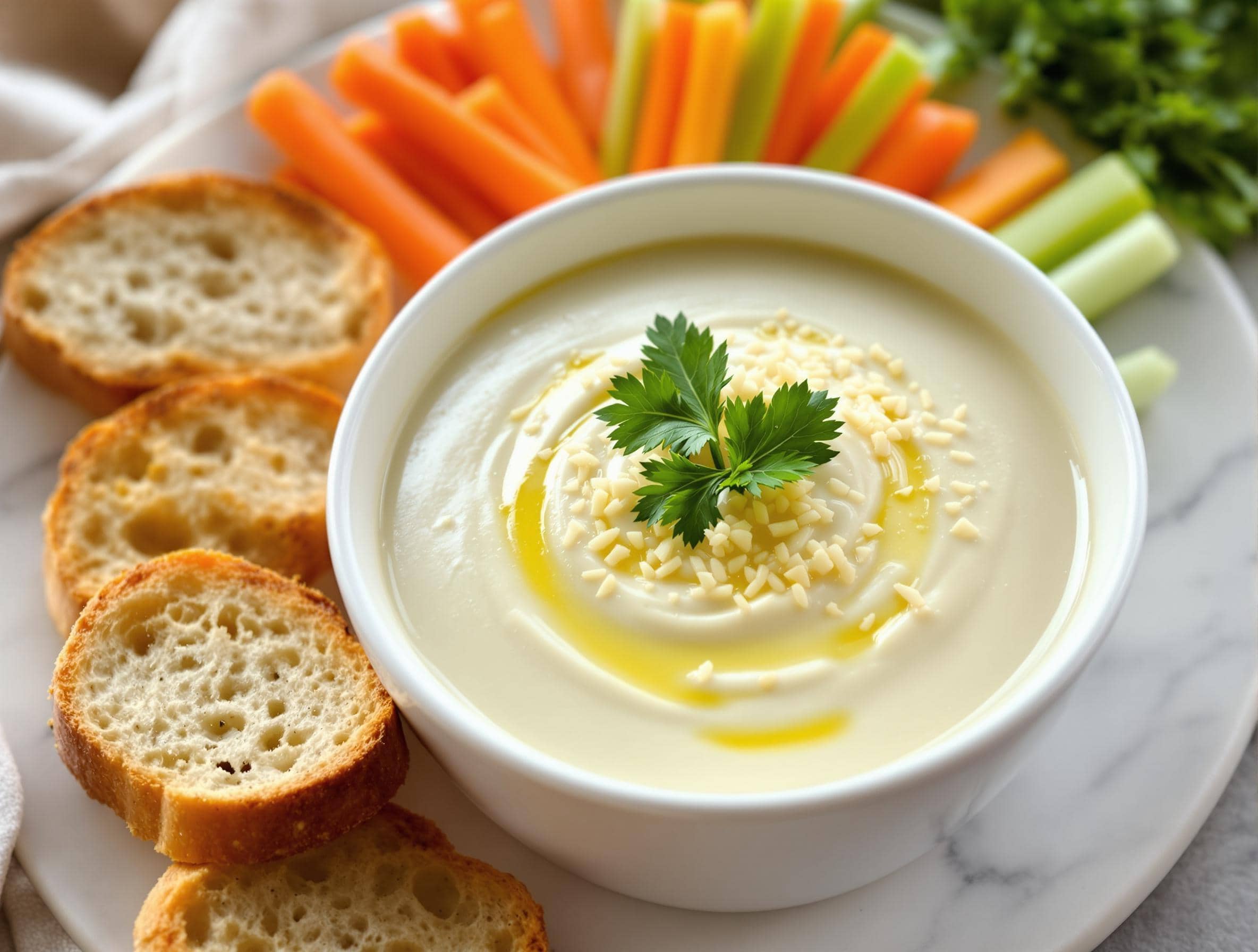 garlic parmesan dipping sauce taste like