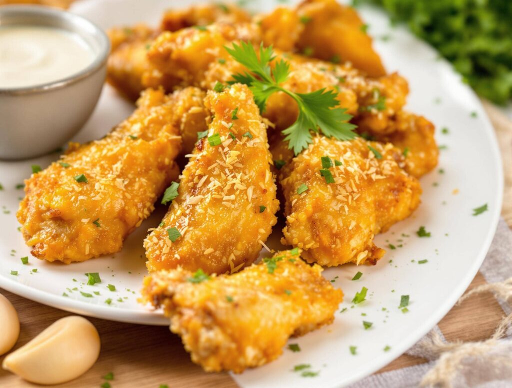 What is garlic Parmesan made of