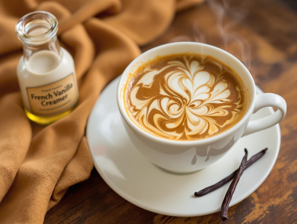 Coffee with French Vanilla Creamer
