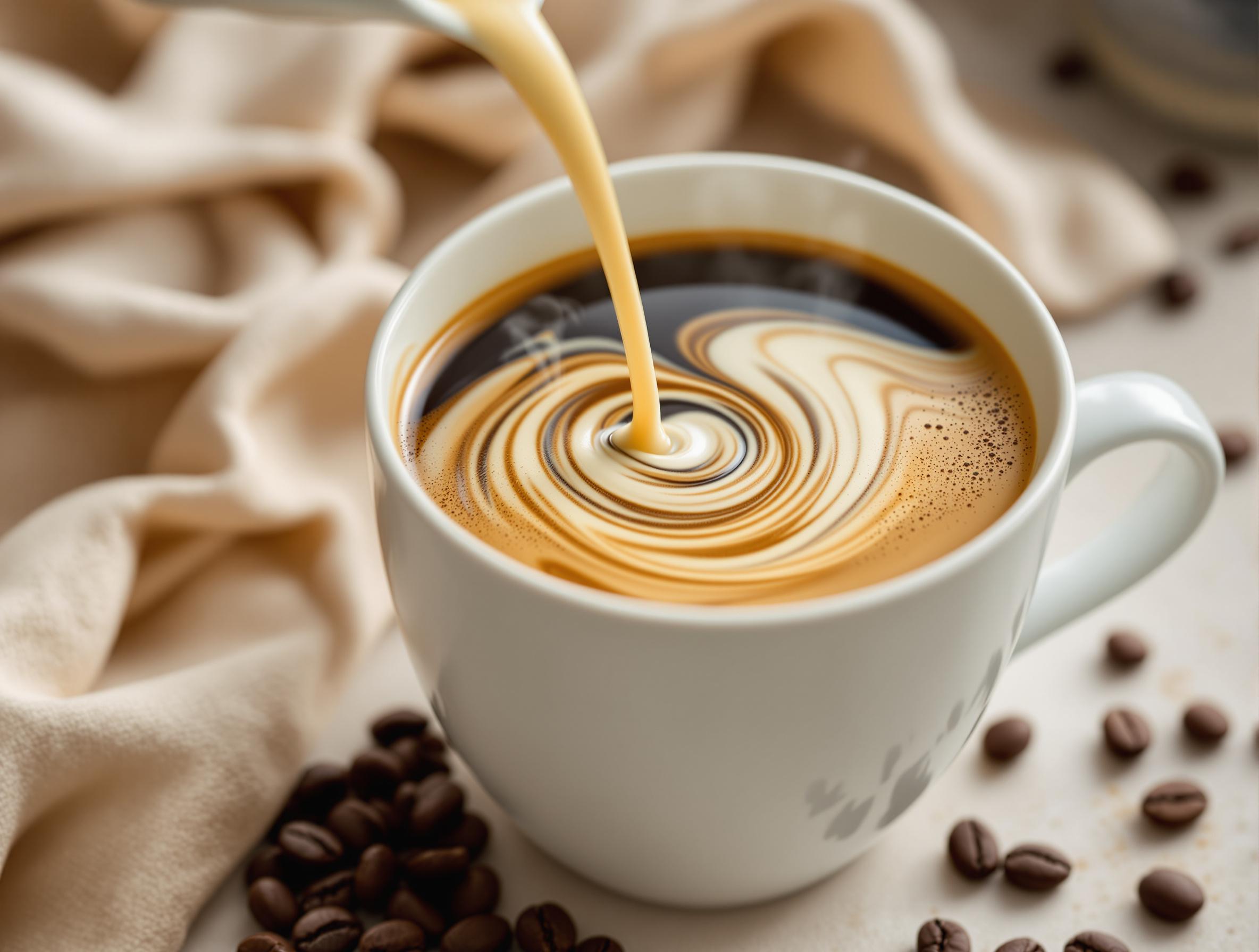 Coffee with French Vanilla Creamer