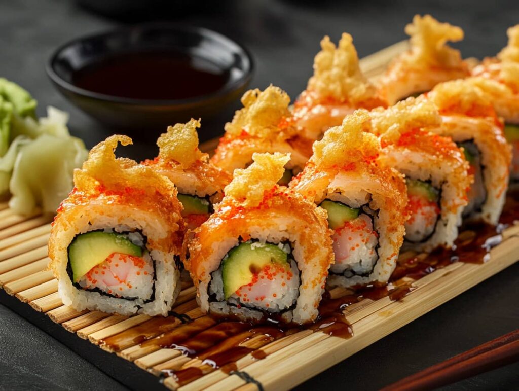 What is tempura roll made out of