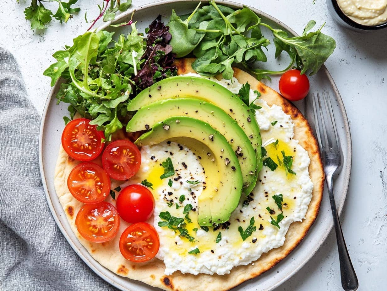 Cottage cheese flatbread