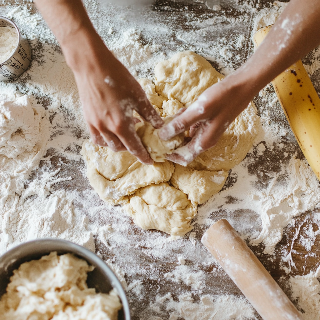 banana bread cinnamon rolls