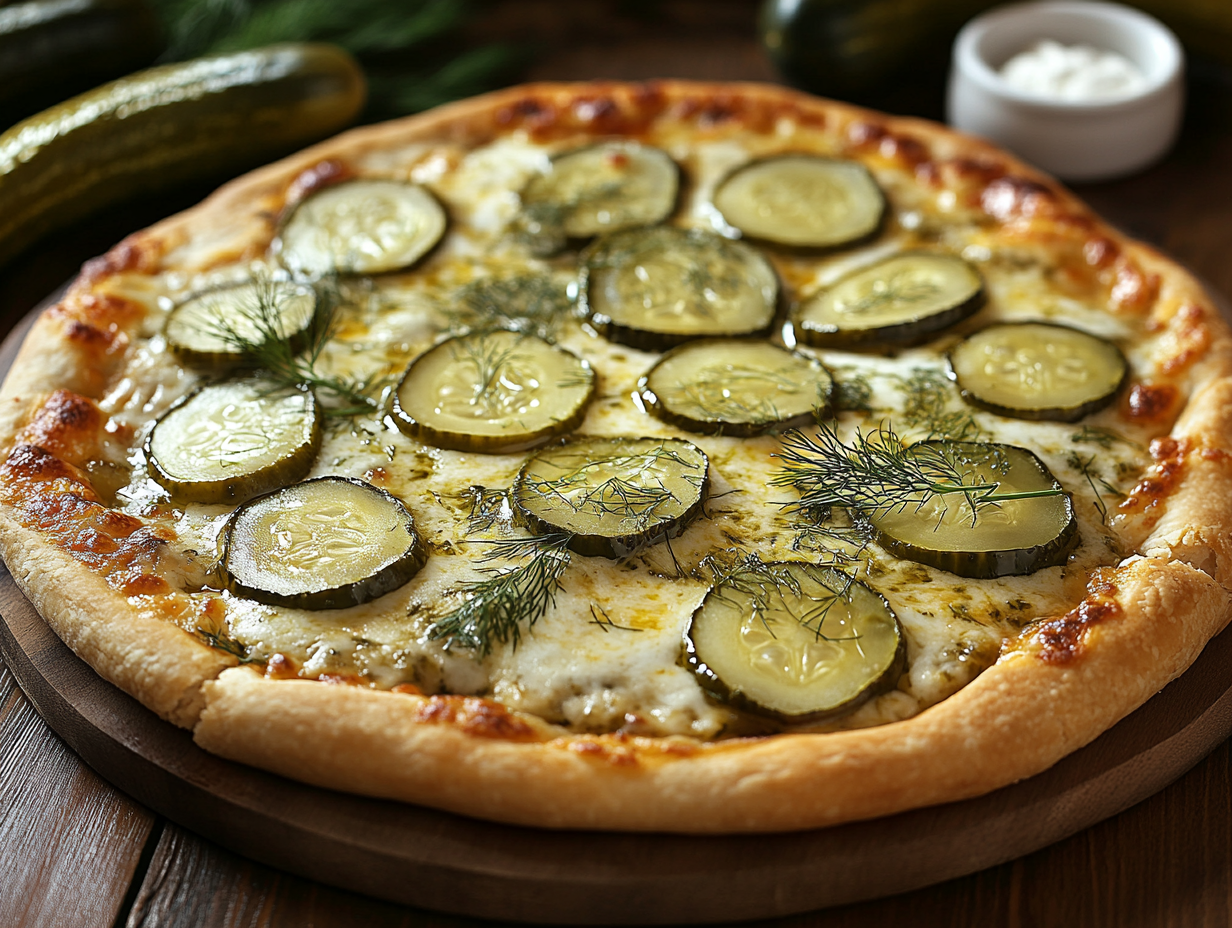 Pickle pie pizza