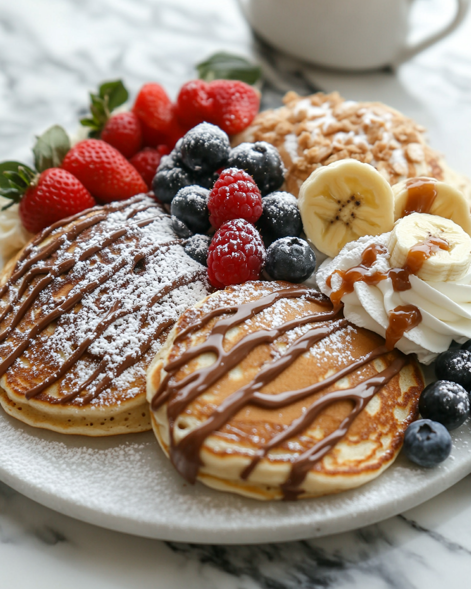 Chocolate chocolate chip pancakes