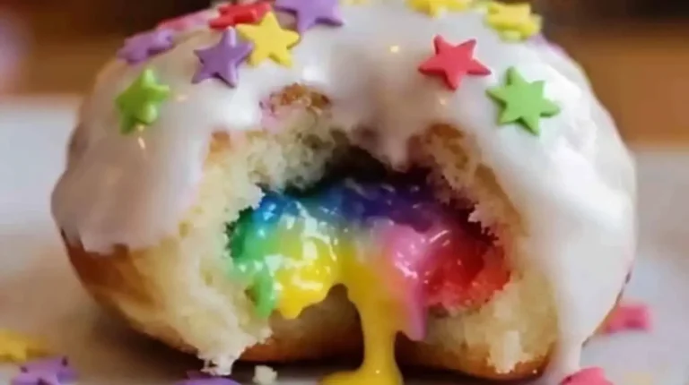 Rainbow Filled Doughnuts